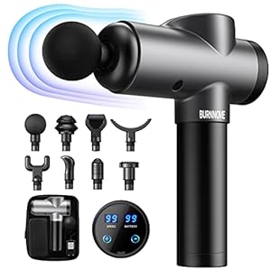 Massagepistole Elektrische Massage Gun 99 Geschwindigkeiten 8 Massageköpfe tragbares Tiefengewebe-Massagegerät 2550 mAh mit LED-Anzeige-Touchscreen für Nacken, Rücken, Schulter Schmerzlinderung