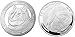 Dogecoin Gedenkmünze, vergoldete Münze Cryptocurcy Virtual Währung, Sammelmünze mit Schutzhülle (Color : Silver)