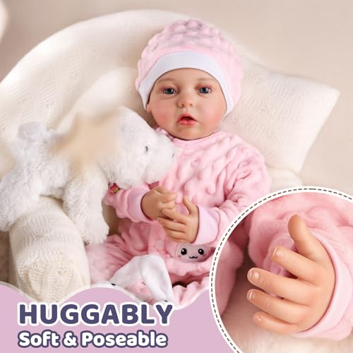 Muñeca BABESIDE de Vinilo Realista de 20 Pulgadas miniatura 4