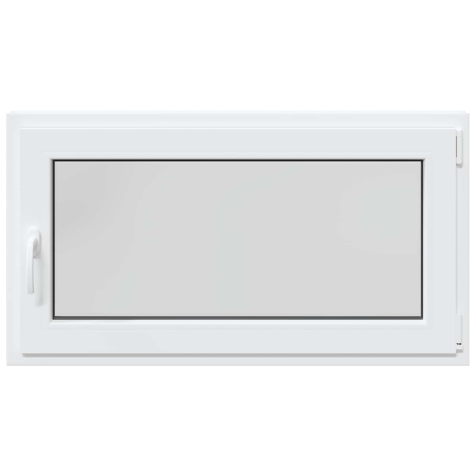 Okno do piwnicy RISOR 110 x 50 cm białe PCW i szkło z funkcją przechylania, ochrona cieplna, izolacja akustyczna, przeszklenie izolacyjne, rama 5-komorowa, idealne do piwnicy i wnętrz