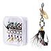 YPBEW 5pcs Fly Fishing Flies Set Flies Fly Fishing Lures Baits Sequins Fishing Hooks Fly Fishing Flies Decoy Baits