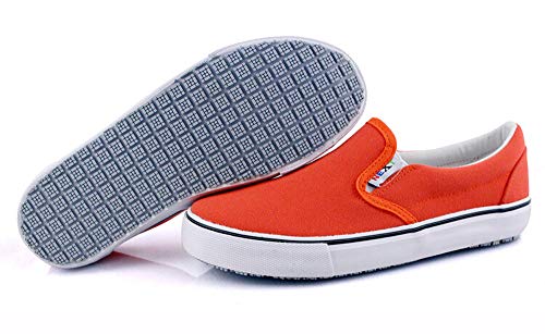 Laforst Next Gen Footwear Women's Sandy 3319 Slip Resistant Sneaker, Melon, 7