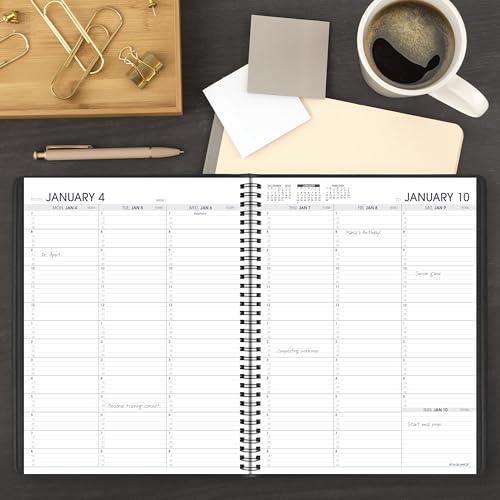 Image of AT-A-GLANCE 2027 Appointment Book Planner, Weekly, 13-Month Jan-Jan, 8.25 inch x 11 inch, Black (709500527)