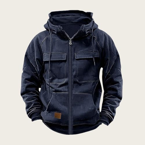 Tactical Hoodies for Men Military Cargo Hoodies Regular Fit Vintage Sweatshirts Fashion Outdoor Hoodie Workout Gym2