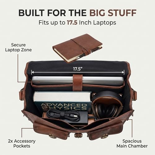 cuero 18 Inch Handmade Leather Satchel