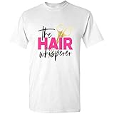 kangarooze The Hair Whisperer Tshirt for Hairstylists,Hairdressers and Beauty Salons, White, XX-Large