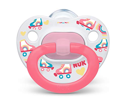 Image of NUK Glow-in-the-Dark Orthodontic Pacifiers, 6-18 months, 3 Pack