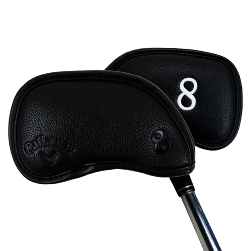Callaway Magnetische Golfschlägerhauben aus Eisen, Schwarz, Set mit 10 Schlägerhauben zum Schutz deiner Golfschläger Callaway Magnetische Golfschlägerhauben aus Eisen, Schwarz, Set mit 10 Schlägerhauben zum Schutz deiner Golfschläger