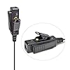 HYS Covert Acoustic Tube Security Bodyguard Earpiece Headset PTT Mic Compatible With Motorola CP040 DP1400 GP68 GP88 GP300 CT150 Pro1150 Hyera Midland 2 Way Radio (TB06-1) #3