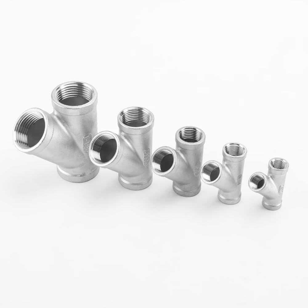 Conectores de rosca hembra BSP, SS304 igual tipo Y de 45 grados, 1/4 pulgadas - 2 pulgadas DN8 - DN50, conexión de acero inoxidable duradera