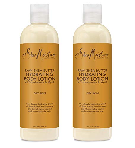 SheaMoisture Raw Shea Butter Hydrating Body Lotion, 13 Ounces - Pack of 2