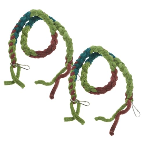 TOBBOMEY 2 Pack Crab Climbing Toys Reptile Vine Toys for Tank Decorations Lifelike Reptile Supplies