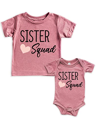 Teeny Fox Sister Squad T-Shirt Set Gift For Sibling Matching Shirts Outfits