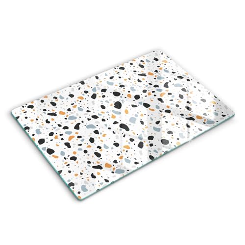 Planche à découper induction 80x52cm pierre décorative Wallfluent protection plaque cuisson
