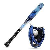 Spalding - Junior Baseball Set, Includes Bat, Ball & Glove, Complete Starter Kit for Kids, Youth Baseball Practice & Outdoor Play