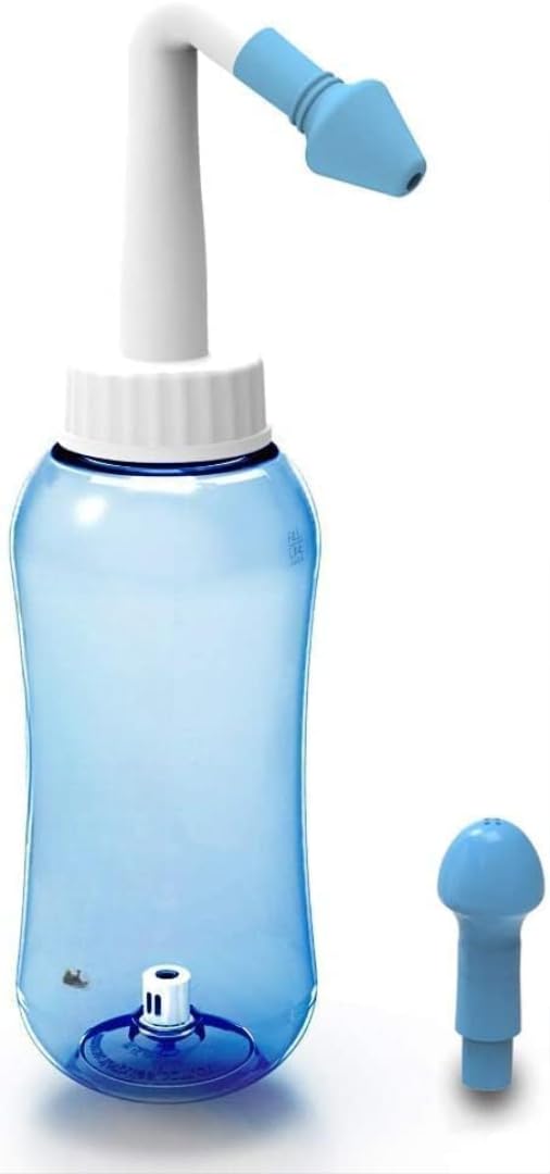 300ML Neti Pot Sinus Rinse Bottle – BPA-Free Nasal Irrigation System with Pressure-Controlled Flow – Nose Wash Cleaner for Adults & Kids, Easy Nasal Wash for Allergy & Congestion-image-47