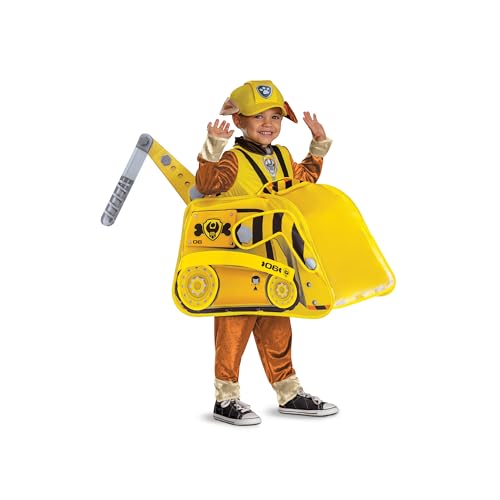 Disfraz Paw Patrol Rubble Buldozer para niño talla única miniatura 6