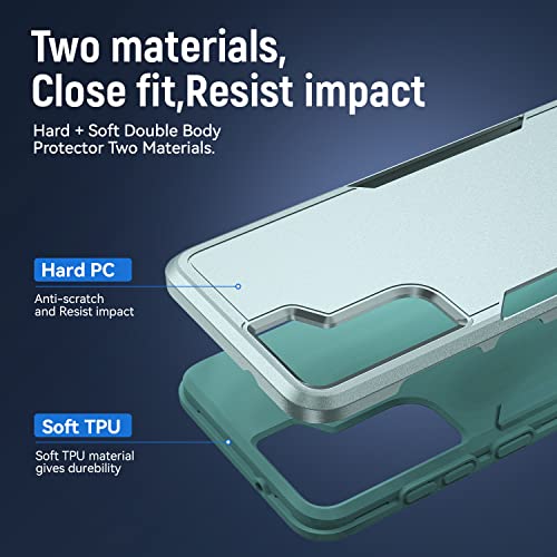 Image of for Samsung Galaxy S21 Case with HD Screen Protector, Green