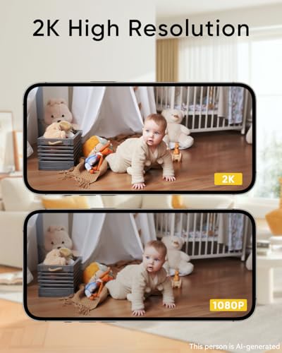 Image of BoyKeep Indoor Camera, 2K Cameras for Home Security with Motion Detection, Pet Camera Indoor with Phone App, Color Night Vision, 2-Way Audio, Cloud /TF Card Storage, Compatible with Alexa