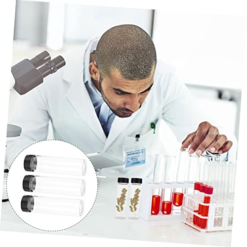 Beatifufu 40ml Glass Sample Vials Screw Caps Reusable Travel Size Bottles Lightproof Dispensing Bottles for Essential Oils