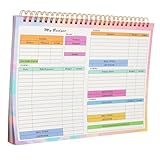 CONGARTENO Financial Planner Ledger Book with Weekly and Daily Expense Tracker Sheets Portable Budget Organizer for Income and Expense Log Household Cash Management Notebook for Home and