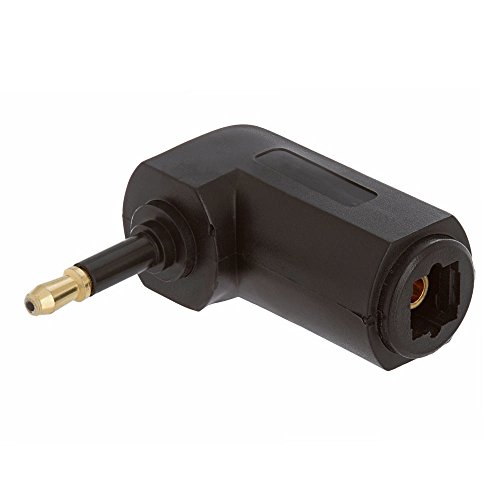 Cmple - Optical Toslink Jack to Mini Plug Angled Adapter