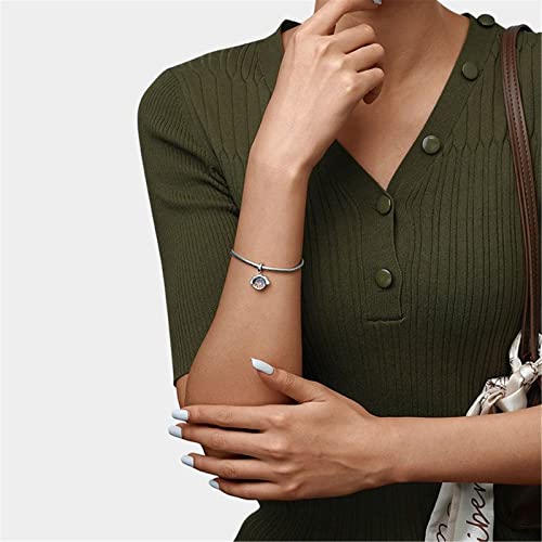 Image of GNOCE Pet Dog Bowl Bead Charm For Women, S925 Sterling Silver Bead Charm NecklaceBracelet for Her, Jewelry Gift