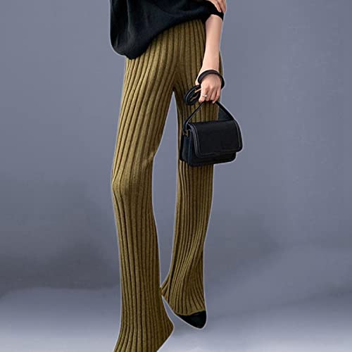 Pantalon en tricot lâche contre le froid et la taille serrée