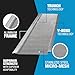 Raptor Gutter Guard – 48 FT. (Nominal) Contractor Grade Stainless Steel Micro-Mesh Gutter Guard Kit with Screws Included. Fits 6 in. & 7 in. Gutters. DIY-Friendly. (7.187 in. x 47.625 in.)