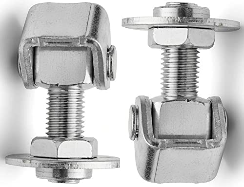 ✅ 【SICURA E RESISTENTE】- La cerniera è realizzata in acciaio resistente e lavorato con precisione, quindi è durevole e non si piega sotto carichi pesanti, garantendo stabilità e sicurezza durante l'uso.