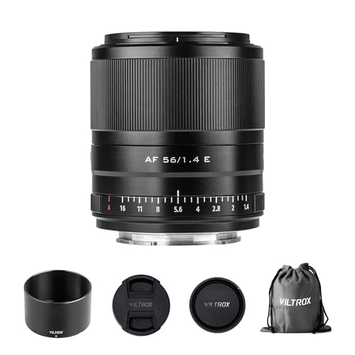 Image of VILTROX 56mm f /1.4 Auto Focus APS-C STM Portrait Prime Lens Compatible with Sony E Mount Cameras A5100 A6000 A6100 A6300 A6400 A6500 A6600 NEX-6 A7S A7C A7 A7RⅢ A7SⅢ A7Ⅲ A7RⅡ A7Ⅱ A7S A7RⅣ A9