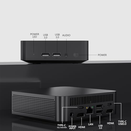 Image of 2026 Mini PC for Windows 11 Intel i3-6006U, 16GB RAM 1TB SSD, Mini Desktop Computer Supports 4K Dual Display, Office Home Businesss, WiFi, Bluetooth, Type-C, USB 3.2, HDMI, RJ45 Ethernet