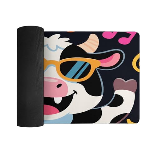 Desk Pad Protector 60x30 cm con diseño de vacas miniatura 3