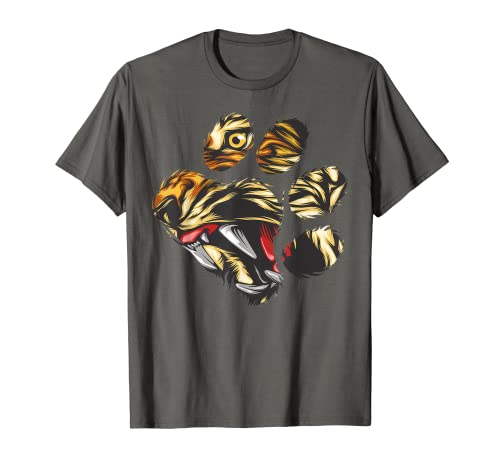 Tiger Eyes In Paw Shirt | Cool Awesome Big Cat camiseta regalo Camiseta