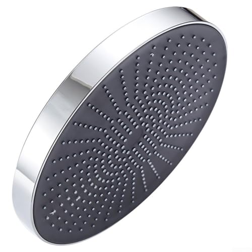 Besttoolifes Pomme de douche à effet pluie, 30,5 cm, grand pommeau de douche rond haute pression en acier inoxydable 304, look moderne de luxe – Montage mural et plafond