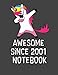 Produktbild Awesome Since 2001 Notebook: Blank Line Notebook (8.5 x 11 - 110 blank pages)