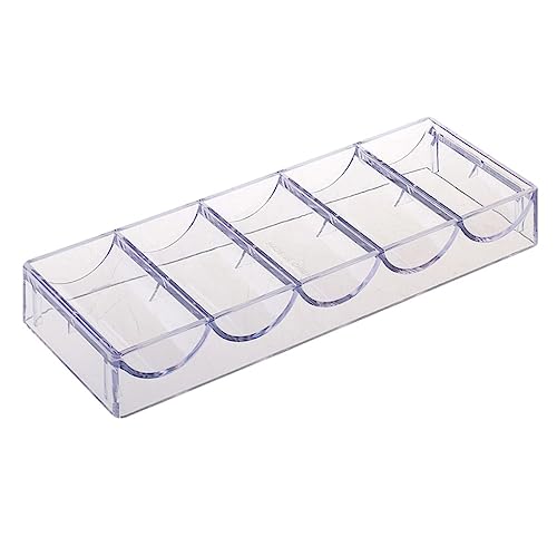 CIYODO Organizer Bins Poker Chip Container Poker Chip Rack Case Tray Stylish Storage