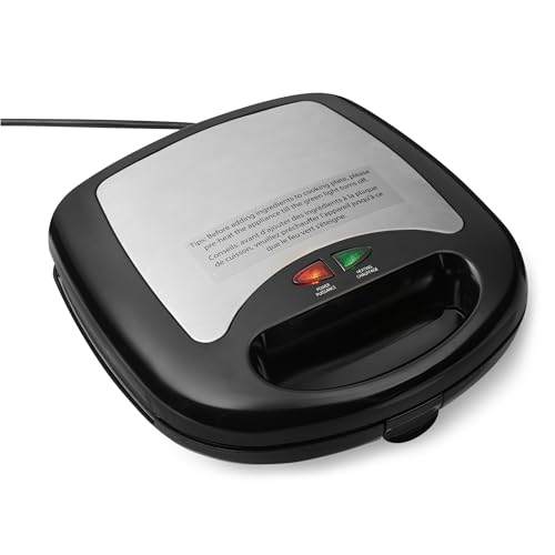 Amazon Basics 3-in-1 Sandwich Maker, Panini Press and Waffle Maker with Removable Plates, 760W