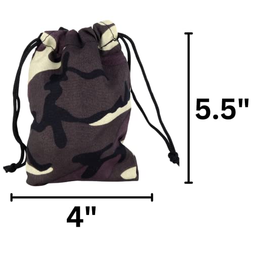 Needzo Rosary Pouch for Men, Desert Camo Drawstring Accessory Holder, Gifts for Fathers, Birthdays, & More, 5.5 Inches2