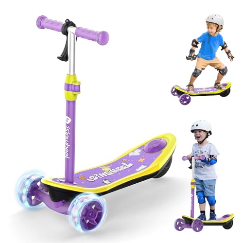 isinwheel MiniSpider 3-Wheel Kids Electric Scooter Purple