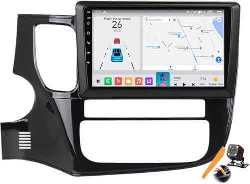 MingXing Y300s,Estéreo para Coche Android 15.0, 10 Pulgadas, 2 DIN, reemplazo con navegación satelital para Mitsubishi Outlander 2014-2018, CarPlay y Android Auto, navegación GPS, Receptor FM/BT