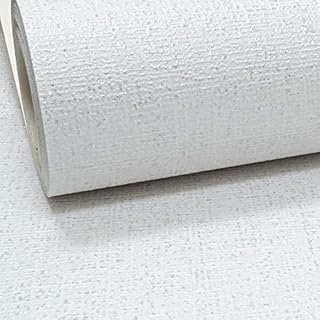 White Thick Textured Silver Glitter Vinyl Wallpaper Shimmer Linen Effect Plain
