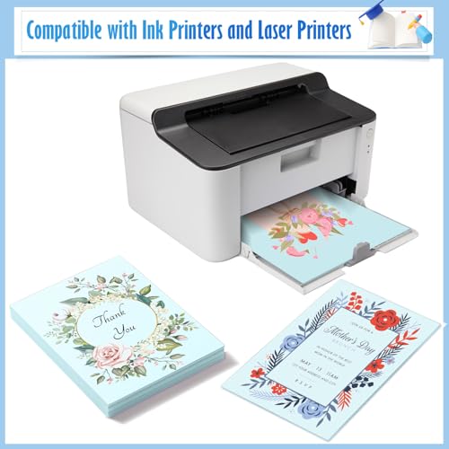 MixTeach 100 folhas de papel-cartão azul claro 21 x 28 cm de espessura, 250 gsm/41,7 kg, papel para