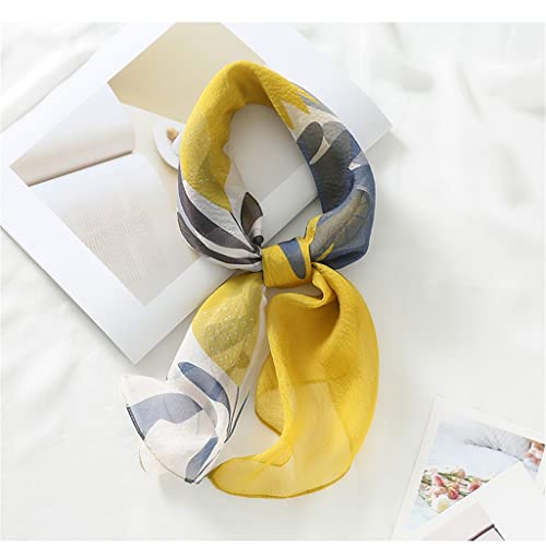 Silk Pearl Yarn Small Square Scarf Women's All-Match Spring and Autumn Thin Scarf2