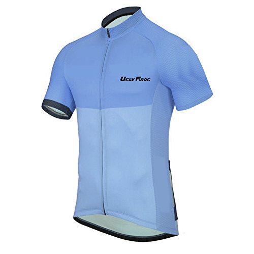 Uglyfrog Hombres Ciclismo Maillots Cremallera Completa de Manga Corta para/Ciclismo/Camiseta para Correr,...