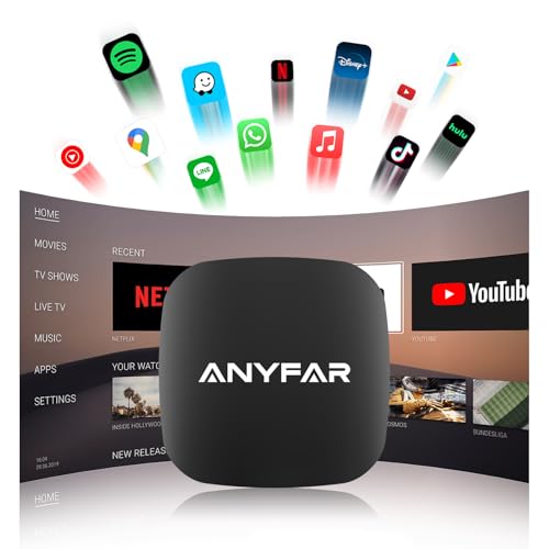 ANYFAR AI 7 Wireless CarPlay Adapter Android Box with...