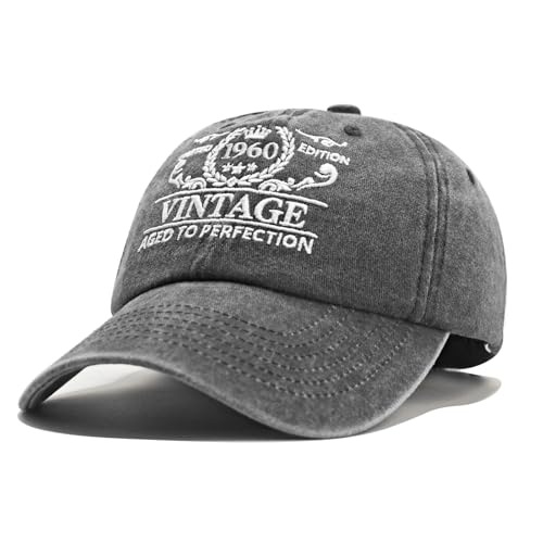 Image of 65th Birthday Gifts for Men Women, Happy 65th Birthday Decorations 1962 Hat | Unique 65 Year Old Gift Ideas Vintage 1962 Baseball Caps Woman Adjustable 65th Hats for Dad Grandpa Husband Mom Grandma Wife