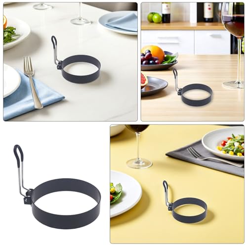 Moldes para huevos fritos de acero inoxidable y anillos redondos para tortitas 4