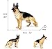 Igreli German Shepherd Figurine,Large Dog Figurine,Highly Detailed Action Dog Figure Toys,Realistic Animal Figure Toy for Christmas Birthday Gift.Size:7.9 Inch