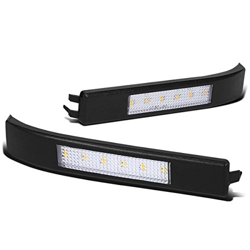 Auto Dynasty Chrome Housing Amber SMD LED Turn Signal Light Compatible with 09-14 Ford F150 Towing Side Mirror